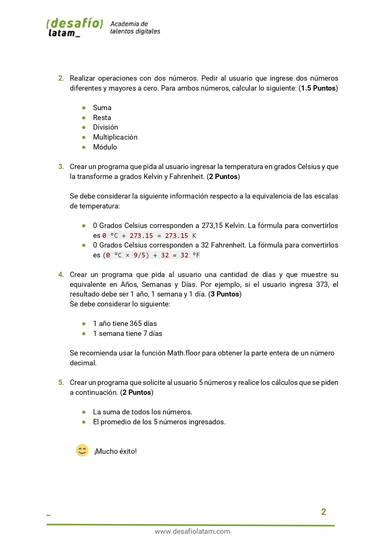 Pagina 2 Requisitos